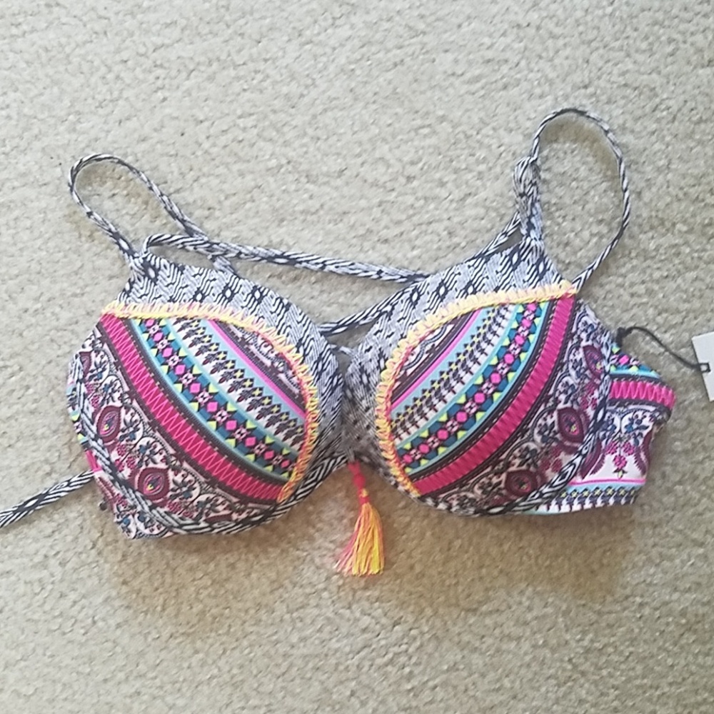 NWT Shade & Shore pushup bikini top